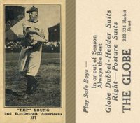 1916 The Globe Clothing #197 Pep Young Baseball Card