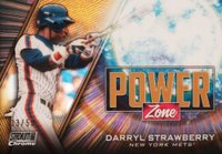 2020 Stadium Club Chrome Power Zone #PZ1 Darryl Strawberry Gold Refractor Baseball Card