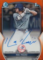 2023 Bowman Draft Chrome Prospect Autograph #CDARR Roc Riggio Orange Baseball Card