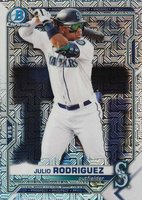 2021 Bowman Mega Box Chrome #BCP86 Julio Rodriguez Baseball Card