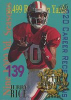 1995 Ultra Achievement #5 Jerry Rice Football Card
