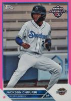 2023 Topps Pro Debut #PD40 Jackson Chourio Fuchsia Foil Baseball Card