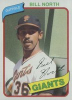 1980 Topps #408 Bill North Baseball Card