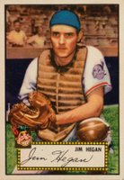 1952 Topps #17 Jim Hegan Red Back Baseball Card
