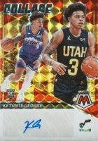 2023 Panini Mosaic Collage Autographs Mosaic #CMGOR Keyonte George Choice Basketball Card