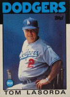 1986 Topps Tiffany #291 Tom Lasorda Baseball Card