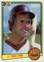1983 Donruss #241 Fred Lynn Baseball Card