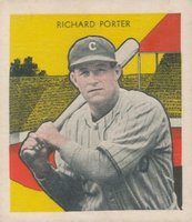 1933 Tattoo Orbit # Richard Porter Baseball Card