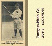 1916 Burgess-Nash Co. #18 Eddie Burns Baseball Card