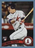 2011 Topps Update #US175 Mike Trout Wal-Mart Blue Border Baseball Card