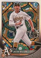 2025 Bowman #9 Jacob Wilson Etched in Glass Variation Baseball Card
