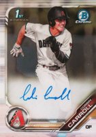 2019 Bowman Draft Chrome Draft Picks Autograph #CDACC Corbin Carroll Baseball Card
