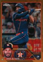 2023 Topps Chrome Logofractor Edition #112 Jose Altuve Gold Refractor Baseball Card