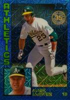 2019 Topps Silver Pack 1984 Chrome Promo  #49 Mark McGwire Blue Refractor Baseball Card