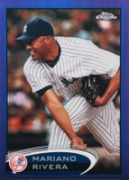 2012 Topps Chrome #150 Mariano Rivera Purple Refractor Baseball Card