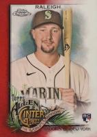 2022 Topps Allen & Ginter Chrome #178 Cal Raleigh Red Refractor Baseball Card