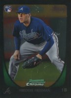 2011 Bowman Chrome #185 Freddie Freeman Baseball Card