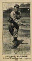 1916 Famous & Barr Co. #113 George McBride Baseball Card