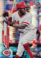 2020 Topps Chrome #111 Aristides Aquino Prism Refractor Baseball Card