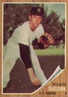 1962 Topps #185GT Roland Sheldon Green Tint Baseball Card