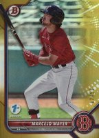 2022 Bowman 1st Edition #BPPF126 Marcelo Mayer Gold Foil Baseball Card