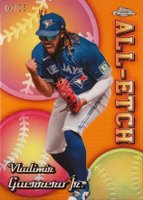 2024 Topps Chrome Chrome All Etch #CAE3 Vladimir Guerrero Jr. Orange Refractor Baseball Card
