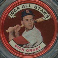 1964 Topps Coins #147 Dick Groat Baseball Card