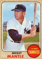 1968 Topps #280 Mickey Mantle Baseball Card