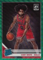 2019 Panini Donruss Optic #180 Coby White Fanatics-Green Wave Basketball Card