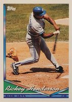 1994 Topps #248 Rickey Henderson Baseball Card