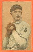 1910 Orange Borders # Christy Mathewson Baseball Card