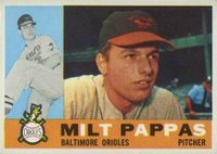 1960 Topps #12 Milt Pappas Baseball Card