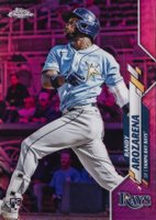 2020 Topps Chrome Update #U35 Randy Arozarena Pink Refractor Baseball Card