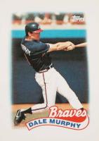 1989 Topps Mini League Leaders #1 Dale Murphy Baseball Card