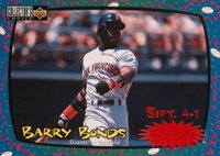 1997 Collector's Choice Crash the Game #CG26 Barry Bonds Sept. 4-7 Baseball Card