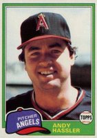 1981 Topps #454 Andy Hassler Baseball Card
