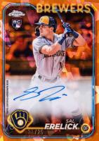 2024 Topps Chrome Sapphire Chrome Sapphire Autographs #CSASF Sal Frelick Orange Baseball Card