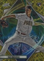 2022 Topps Cosmic Chrome #58 MacKenzie Gore Gold Interstellar Refractor Baseball Card