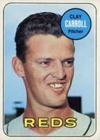 1969 Topps #26 Clay Carroll Baseball Card