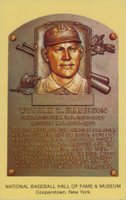 1964 DATE Hall of Fame Yellow Plaque Postcard # Billy Hamilton Baseball Card