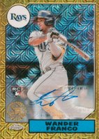 2022 Topps Silver Pack 1987 Chrome Promo #T87C216 Wander Franco Series 2-Autograph Baseball Card