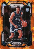2023 Panini Prizm #179 GG Jackson II Orange Ice Basketball Card