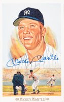 1989 Perez-Steele Celebration Postcard #28 Mickey Mantle Baseball Card