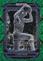 2023 Panini Prizm Draft Picks #95 Larry Bird Green Shimmer Fotl Basketball Card