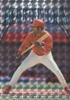 1997 Finest Embossed #299 Deion Sanders Refractor Baseball Card
