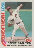 1982 Topps #1 Steve Carlton Baseball Card