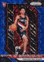 2018 Panini Prizm #61 Anfernee Simons Fast Break Prizm-Blue Basketball Card