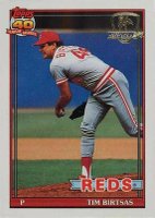 1991 Topps Desert Shield #289 Tim Birtsas Baseball Card