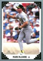 1991 Leaf #487 Mark McGwire Baseball Card