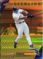 1999 Finest #263 Frank Thomas Gold Refractor Baseball Card